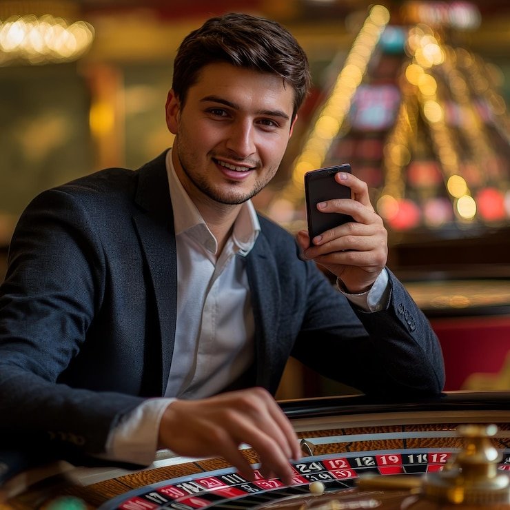 Galactic Gems live dealer table on mobile